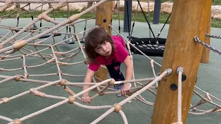 Ropes Course at Kids Park: Yana Takes on the Challenge!