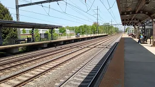 A Late Amtrak Northeast Regional 125, Keystone 648 & Acela Express 2108 at Hamilton, NJ