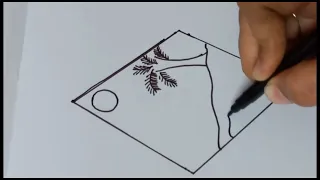 Simple Easy Scenery Drawing |