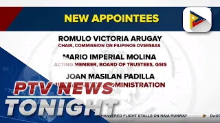 Pres. Ferdinand R. Marcos Jr. names 3 new appointees to gov't positions