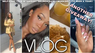 VLOG | Self-Care, Solo Work Date, Brunch Date, New Nails | Maya Galore