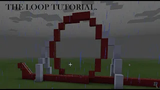 MINECRAFT Roller Coaster Elements: The loop Tutorial.