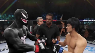 Venom vs. Bruce Lee (EA sports UFC 3) - CPU vs. CPU - Crazy UFC 👊🤪