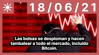 Las bolsas se desploman y hacen tambalear a todo el mercado, incluido Bitcoin.