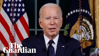 Biden urges support for Israel and Ukraine in rare Oval Office address