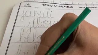 Videoaula Letra Cursiva - número 10