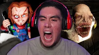 DONT TELL ANYONE YOU SAW ME GETTING SCARED FROM THESE WHACK JUMPSCARES | Free Random Games