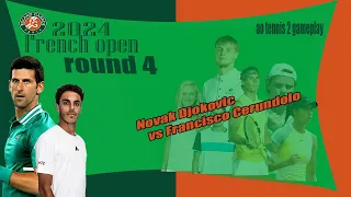 Novak Djokovic      vs Francisco Cerundolo          🏆 ⚽ French  Open (05/27/2024) 🎮 gameplay AO  2