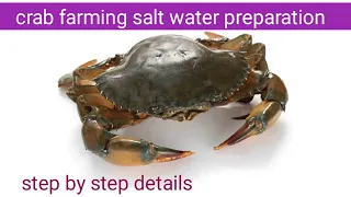 crab farming step by step