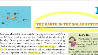 NCERT Class 6th Geography Chapter 1: Earth in the Solar System | TELUGU | CBSE | UPSC