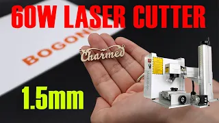 60W MOPA Laser Engraving Cutting Machine for Name Pendant Necklace | 1.5mm Metal Gold Silver Brass