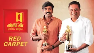 JOLLY: Vijaysethupathi Tired of his own Philosophy | Vikatan Nambikkai Awards 2018 RED CARPET