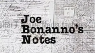 The Big Cheese: Joe Bonanno’s Notes (1981)