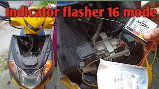 dio me indicator flasher kaise dale || how to install indicator flasher
