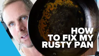 How to fix surface rust on carbon steel cookware