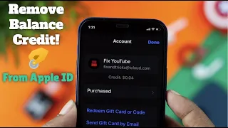 How to Remove Balance Credit from Apple ID!