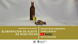 Elaboración de aceite de nuez pecan