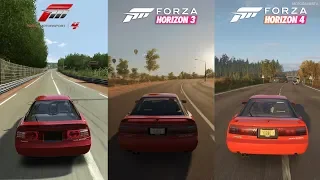 Forza 4 vs Horizon 3 vs Horizon 4 - 1992 Toyota Supra 2.0 GT Twin Turbo Sound Comparison [4K]