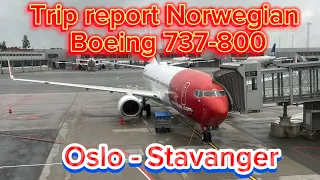 Trip Report Norwegian Boeing 737-800, Oslo ( OSL ) - Stavanger ( SVG )