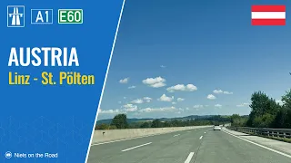 Driving in Austria: Autobahn A1 E60 from Linz to St. Pölten