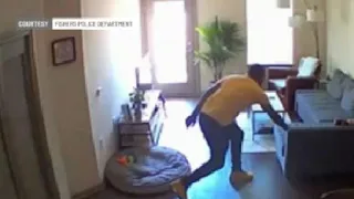 Suspect caught on camera during apartment burglary