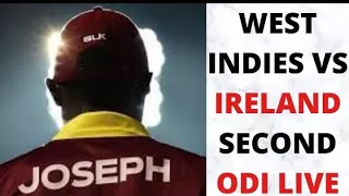 West Indies vs Ireland second ODI live watch along