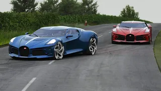 Bugatti La Voiture Noire, Red vs Blue at Tandragee Road Course