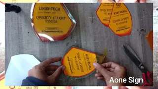 how to make glass award low cost ll  glass Sheild Award ideas II making glass Award in college