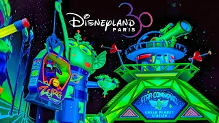 Buzz Lightyear Laser Blast On Ride and Shop Tour at Disneyland Paris (March 2022) [4K]