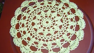 Como tejer Tapete, Carpeta redondo a crochet tutorial DIY