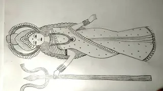 Laxmi Mata ka Chitra !! Laxmi maa drawing !! Mata drawing !!