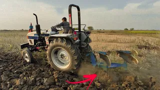 😯धरती फाड़ ताकत👑Eicher 485 vs💪Swaraj 744 Xt Plough Hard Test On Farm #eicher485 #swaraj744xt