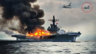 HELL'S GATE FOR PUTIN, As the aircraft carrier was about to leave, it was destroyed by US F-16s