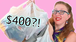 Why you should always use Facebook Marketplace on roadtrips! Thrifting vintage fabric and clothes