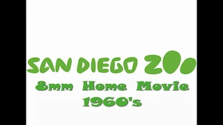 San Diego Zoo 8mm Home Movie 1960's