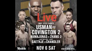 UFC 268 LIVE,  KAMARU USMAN VS COLBY COVINGTON 2 + ROSE NAMAJUNAS VS WEILI ZHANG 2 #ufc #ufc268