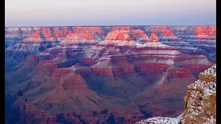 Unbelievable Colors! Winter at The South Rim of The Grand Canyon