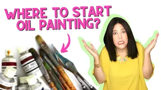 BEGINNER's Guide to OIL PAINTING - ONLY SUPPLIES That You NEED as a BEGINNER (PART 1)