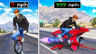 Upgrading SLOWEST to FASTEST Bikes In GTA 5!