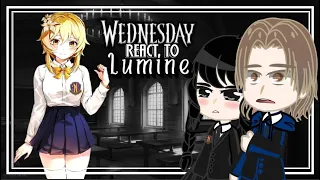 Nevermore react to y/n Lumine as Wednesday's girlfriend?☂️Genshin Impact react