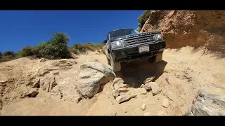 l322 Range Rove L322 off-roading on Cleghorn Ridge The Chute