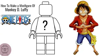 How to make a minifigure of Monkey D. Luffy from One Piece