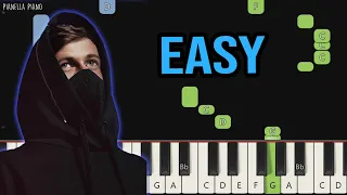 Alan Walker - Diamond Heart (feat. Sophia Somajo) | EASY Piano Tutorial by Pianella Piano