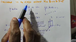 Evaluation of Surface Integral Problem over the cylinder in the first octant