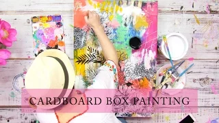 cardboard box painting