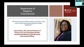 Striving Towards Health Equity and Justice | DoM Grand Rounds | 1 Feb 2023