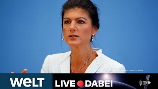 BÜNDNIS SAHRA WAGENKNECHT: Linken-Politikerin stellt ihr neues Projekt vor | WELT Live dabei