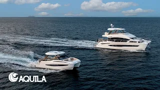 Aquila 54 Power Catamaran Cruising in Pattaya, Thailand