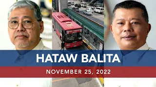 UNTV: Hataw Balita Pilipinas | November 25, 2022