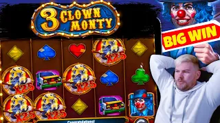 MAX MULTIPLIER! 3 Clown Monty Featuring Crazy Wilds!